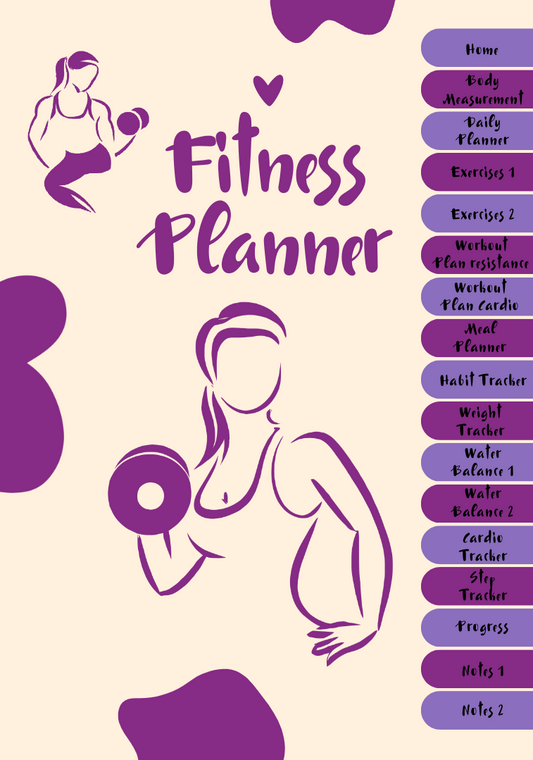 PLR Fitness Planner with Hyperlinks